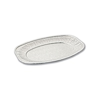 Al Bayader Aluminium Oval Platter, 350 x 243 x 20mm - carton of 100 pcs