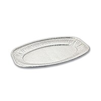Al Bayader Aluminium Oval Platter, 430 x 286 x 25mm - carton of 50 pcs