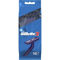Gillette 2 Disposable Razors, 10 Pcs Pack