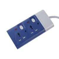 Picture of Clikon 2 Way Extension Socket, 3m, Blue & Grey, CK550-N