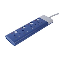 Picture of Clikon 4 Way Extension Socket, 3m, Blue & Grey, CK553-N