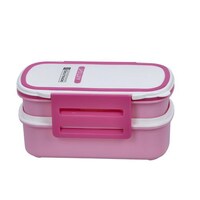 Royalford Double Layer Air Tight Lunch Box, RF4399, Pink