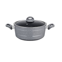 Picture of Royalford Die-Cast Aluminium Casserole with Glass Lid, RF9471, 30cm