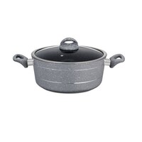 Picture of Royalford Die-Cast Aluminium Casserole with Glass Lid, RF9468, 24cm