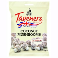 Taveners Coconut Mushrooms Shaped Delight, 120g, Carton Of 12 Packs