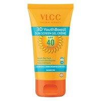 VLCC 3D Youth Boost Sunscreen Gel Cream, SPF 40, 100g, Carton Of 60 Pcs