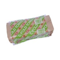Sanita Serv-U C-Fold Hand Tissues, 24 x 22 cm, Brown, Carton Of 24 Packs