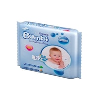 Sanita Bambi Everyday Clean Baby Wet Wipes, Carton of 24 Packs