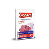 Sanita Biodegradable Food Storage Bags, Medium, Carton Of 30