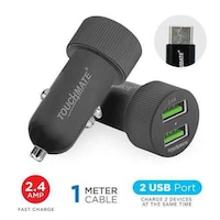 Picture of Touchmate 2 USB Port Car Charger with Type-C Cable