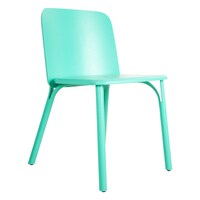 TON Solid Ash Wood Frame Split Chair, Turquoise Green