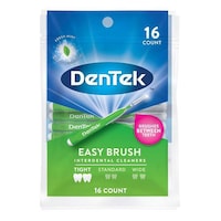 Dentek Tight Easy Brush Interdental Cleaner, Green, 16 pcs