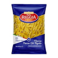 Reggia Durum Semolina Mezze Penne Ziti Rigate Pasta, 500 g