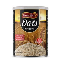 Amazon White Oats - 400 g, Carton of 24 Pack