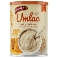 Amazon Umlac Baby Cereal with Honey, 400 g, Carton of 12 Pack