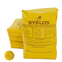 Byblos Thermoplastic Road Marking Paint, 1000kg, Yellow, Pallet of 40 Bags