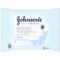 Picture of Johnson's 5 in 1 Moisturising Cleansing Wipes for Dry Skin, 25 Sheets