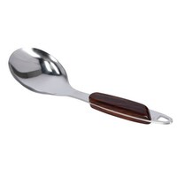RoyalFord Stainless Steel Rice Spoon with Wooden Handle, RF2060SP