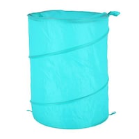 Royalford Round Foldable Laundry Hamper with Zip, RF9955, Blue