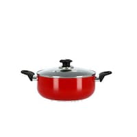 Picture of Royalford Non-Stick Ceramic Casserole with Glass Lid, RF6440, 24cm