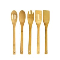 Picture of Royalford Bamboo Kitchen Tools Set, RF5110 - Set of 5Pcs