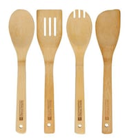Picture of Royalford Carbonized Bamboo Kitchen Tools, RF8687 - Set of 4Pcs