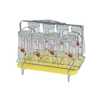 Picture of Royalford Stainless Steel 8 Glass Stand Holder with Drainer, RF1155GH8