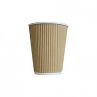 Khaleej Pack Rippler Cup Kraft, 237ml, 25Pcs - Carton of 20