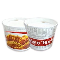 Picture of Khaleej Pack Chicken Bucket with Paper Lids, 3.9ltr - Carton of 100
