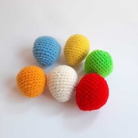 Toddle Care Stuffed Crochet Eggs - Pack of 6