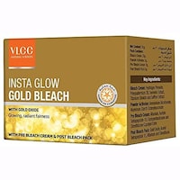 VLCC Insta Glow Gold Bleach, 30.5g, Carton Of 144Pcs