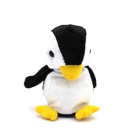 Precise Penguin Talking Plush Toy, Black, Carton of 24 Pcs