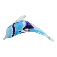 Precise Decorative Crystal Dolphin Fish, Multicolour - Carton of 36 Pcs