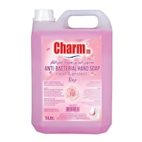 Picture of Charmm Antibacterial Hand Wash, Rose, 5L, Carton of Pcs
