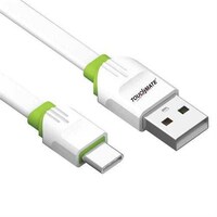 Picture of Touchmate Type-C 2.4 Amp Cable, White & Green, 2M
