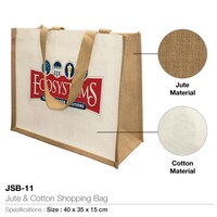 MTC Jute With Cotton Bag, 40 x 35 x 15cm