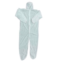 Healthchoice Coverall Windproof Quick Dry Cleanroom Garment, White