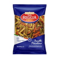 Reggia Durum Semolina Tricolore Fusilli Pasta, 500 g