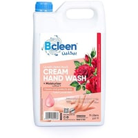 Bcleen Cream Hand Wash With Rose Moisturizer, 5L, Carton Of 4Pcs