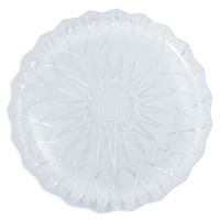 Al Bayader Cristalpac Crystal-Like PS Plastic Platter, 40 x 3cm - Carton Of 37