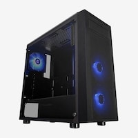 Picture of Thermaltake Versa PC Tempered Glass, J22, Black