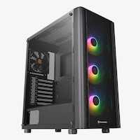 Picture of Thermaltake Tempered Glass RGB PC Case, V250, Black