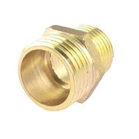 Aexit Brass Pneumatic Quick Coupler Hex Nipple, Gold