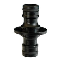 Beorol 2 Way Snap-In Pipe Coupler, Black, 1/2 inch