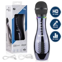 Picture of Zoook Handheld Bluetooth Speaker With Karaoke Mic, Silver
