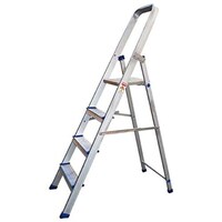EMC 4 Level Steel Platform Ladder, Silver