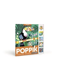 Poppik Tropical 6 Cards, 360 Stickers, 4-8 Years Old
