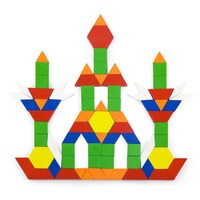 Viga Toys 250 Wood Pattern Blocks