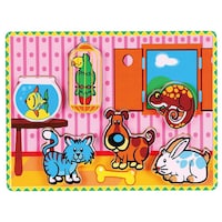 Viga Wooden Chunky Extra-Thick Pets Puzzle