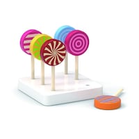 Viga Colored Wooden Lollipops, Set Of 6 Pcs